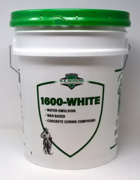 WR Meadows 1645 White WB Curing Compound Wax Base ASTM C309 Type 2 Class A 5gal Pail MD Dot