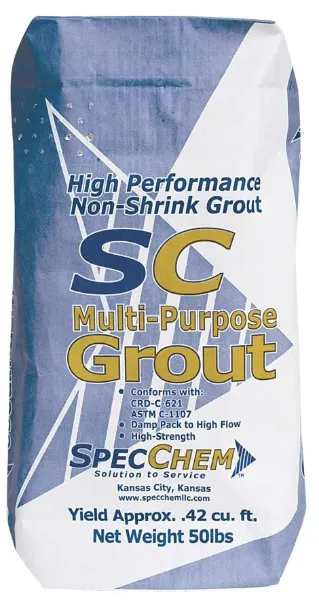 SpecChem SC Multipurpose Grout Non-Shrink Non-Metalic MP 50lb Bag