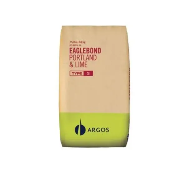 Argos Eaglebond Portland Lime Blend Type S Mortar 75lb Bag 63203
