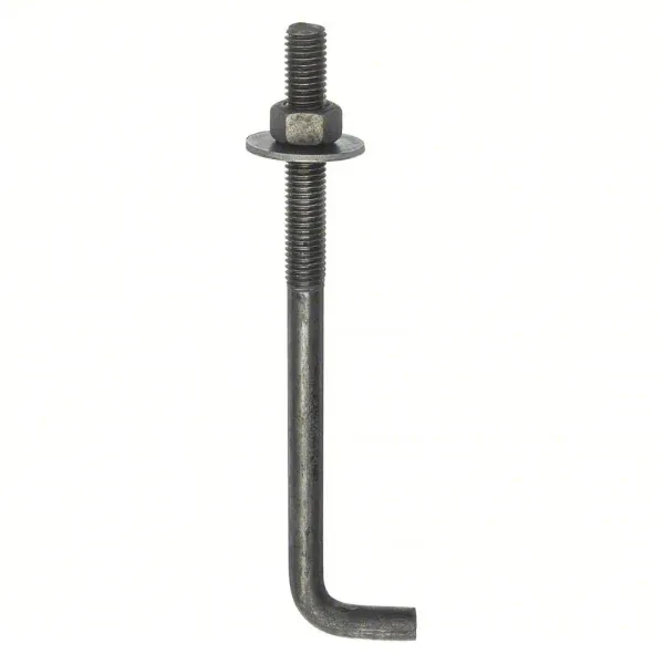 Anchor Bolts W/Nut & Wash (Astm A-153 Galv) 1/2"X12"+1-1/2"